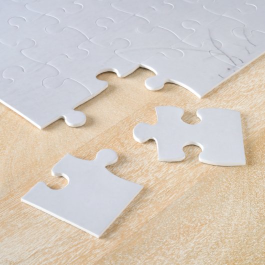 Rood-schuimballetjes in sneeuw legpuzzel (Zijkant)