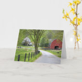 Rood schuur en boerderijhuis dichtbij Berlijn, Kaart (Gele Bloem)