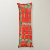 ROOD SCOTT TARTAN Body kussen (Achterkant (Verticaal))