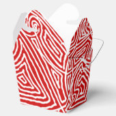 Rood Scribbleprints patroon Bedankdoosjes (Geopend)