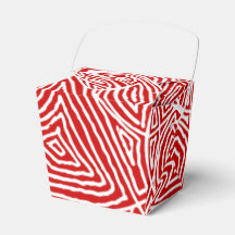 Rood Scribbleprints patroon