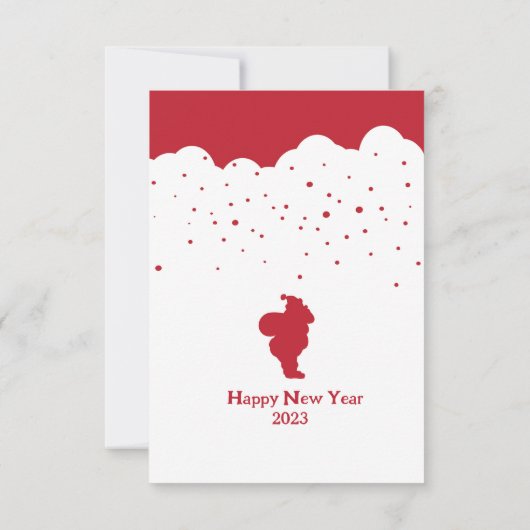 Rood script één kerstfoto, kerstkaart kaart (Achterkant)