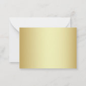 Rood script kalligrafie Bedankt kaarten Notitiekaartje (Achterkant)