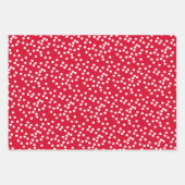 Rood script kerst, pokadots en Santa Hat Inpakpapier Vel (Voorkant 2)