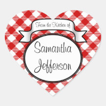 Rood Script -Uit de keuken van- Jar/Label