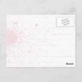 Rood scrollwerk met tafelblad briefkaart (Achterkant)