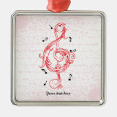 Rood scrollwerk met tafelblad metalen ornament (Voorkant)