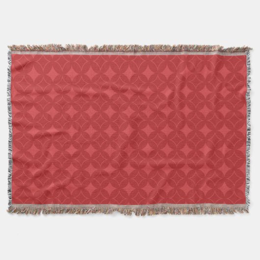 Rood shippo patroon deken (Voorkant)