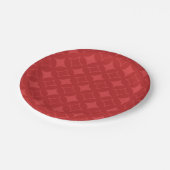Rood shippo patroon papieren bordje (Gekanteld)