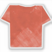 rood shirt sticker (Voorkant)