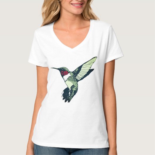 Rood shirt van roodbaardvogel (Voorkant)
