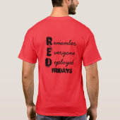 Rood Shirt vrijdag (Achterkant)