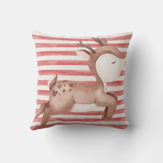 Rood Sierkussen met rendier (Achterkant)