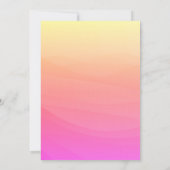 Rood Sinaasappel 50ste verjaardag Kaart (Achterkant)