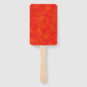 Rood Sinaasappel Abstract patroon Handwaaier (Achterkant)