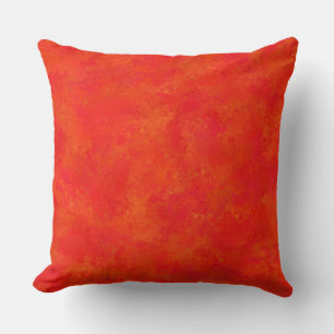 Rood Sinaasappel Abstract patroon Kussen