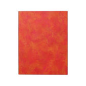 Rood Sinaasappel Abstract patroon Notitieblok (Linkerzijde)
