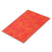 Rood Sinaasappel Abstract patroon Notitieblok (Schuin)