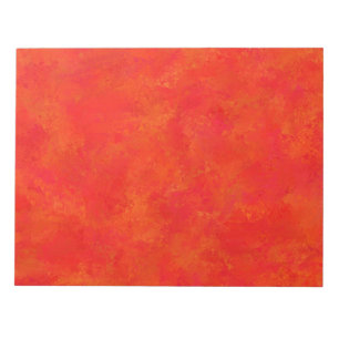 Rood Sinaasappel Abstract patroon Notitieblok