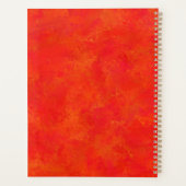 Rood Sinaasappel Abstract patroon Planner (Achterkant)