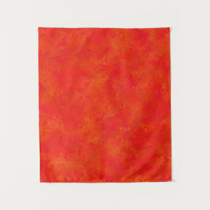 Rood Sinaasappel Abstract patroon Wandkleed