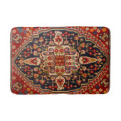 Rood Sinaasappel Antiek  Oosters Perzisch Tapijt Badmat (Voorkant)