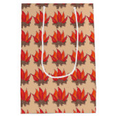 Rood Sinaasappel Camping Kampvuur Zomerkamp Medium Cadeauzakje (Achterkant)