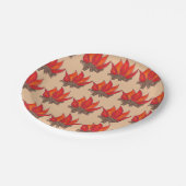 Rood Sinaasappel Camping Kampvuur Zomerkamp Papieren Bordje (Gekanteld)