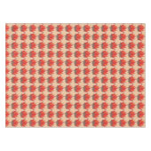 Rood Sinaasappel Camping Kampvuur Zomerkamp Tafelkleed (Voorkant (Horizontaal))