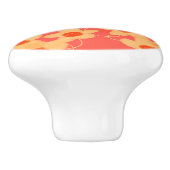 Rood Sinaasappel en crèmekast trekken Keramische Knop (Zijkant)