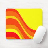 Rood Sinaasappel en geel Muismat (Met muis)