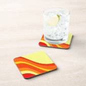 Rood Sinaasappel en geel Onderzetter (Rechterzijde)