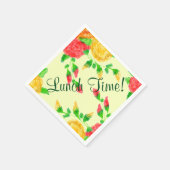 Rood Sinaasappel en geel Servetten (Hoek)