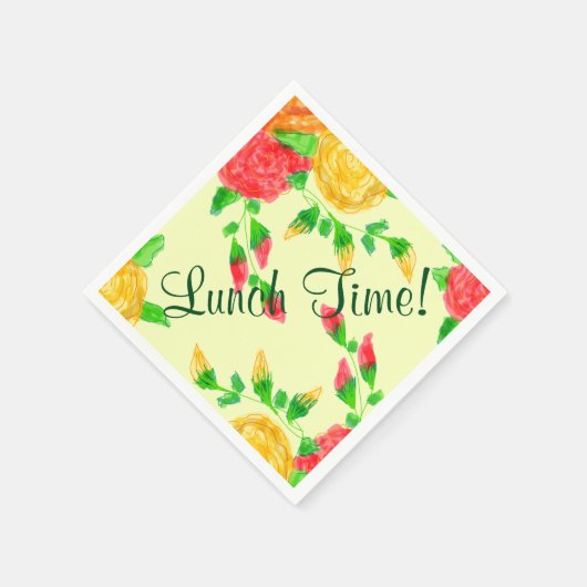 Rood Sinaasappel en geel Servetten (Hoek)