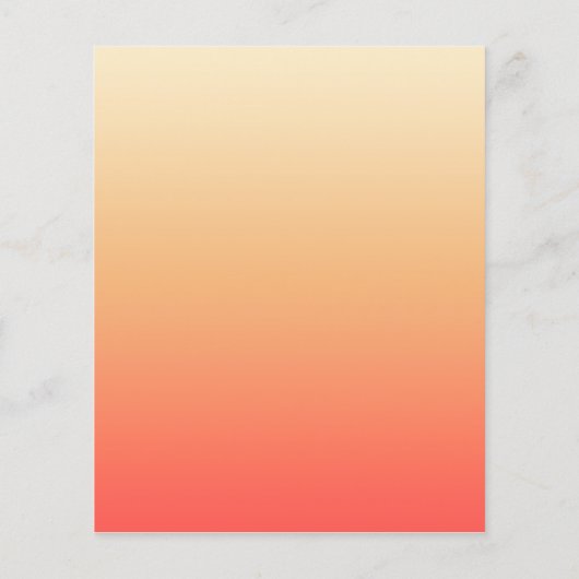 Rood sinaasappel en geel verloop flyer (Achterkant)