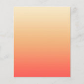 Rood sinaasappel en geel verloop flyer (Voorkant)