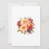 Rood, Sinaasappel en Sage repetitie diner Kaart (Achterkant)