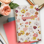 Rood Sinaasappel Geel Bloemen Spiraalgebonden Noti Notitieboek