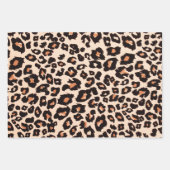 Rood Sinaasappel Geel Zwart Leopard Dierenprint Inpakpapier Vel (Voorkant)