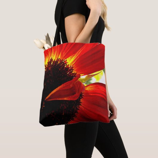Rood Sinaasappel Gerbera Daisy Foto Vet Modern Sti Tote Bag (Dichtbij)