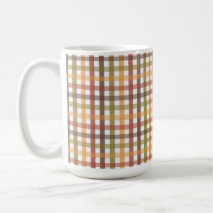 ROOD SINAASAPPEL GROEN BRUIN GOUDEN PLAID PATROON KOFFIEMOK