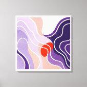 Rood Sinaasappel - grote canvasprint Canvas Afdruk (Voorkant)