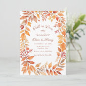 Rood Sinaasappel Herfst Laat Herfst in Liefde Verl Kaart (Staand voorkant)