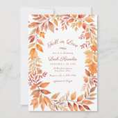 Rood Sinaasappel Herfst Laat Herfst in Liefde Vrij Kaart (Voorkant)