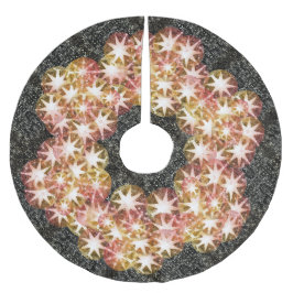 Rood Sinaasappel Kompas Edelsteen Strass Goud Kerstboom Rok