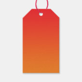 Rood & Sinaasappel Ombre Cadeaulabel (Voorkant)