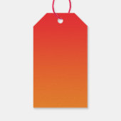 Rood & Sinaasappel Ombre Cadeaulabel (Achterkant)