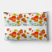 Rood Sinaasappel Poppy Aquarel Bloemlint Etui (Achterkant)