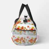 Rood Sinaasappel Poppy Aquarel Bloemlint Plunjezak (Rechts)