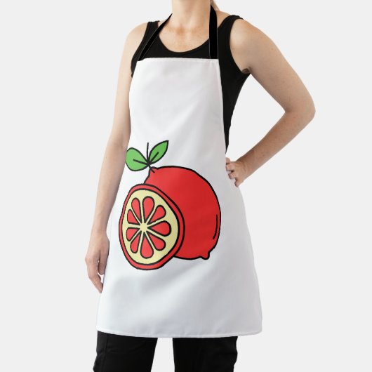 Rood Sinaasappel Schort (Insitu)